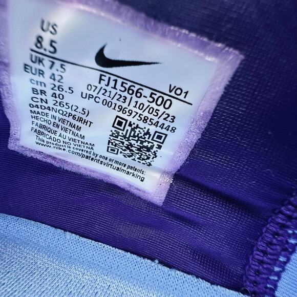 Nike Zoom LeBron NXXT Gen AMPD Summit Lake Hornets Purple Men’s 8.5 FJ1566-500 - Picture 7 of 15